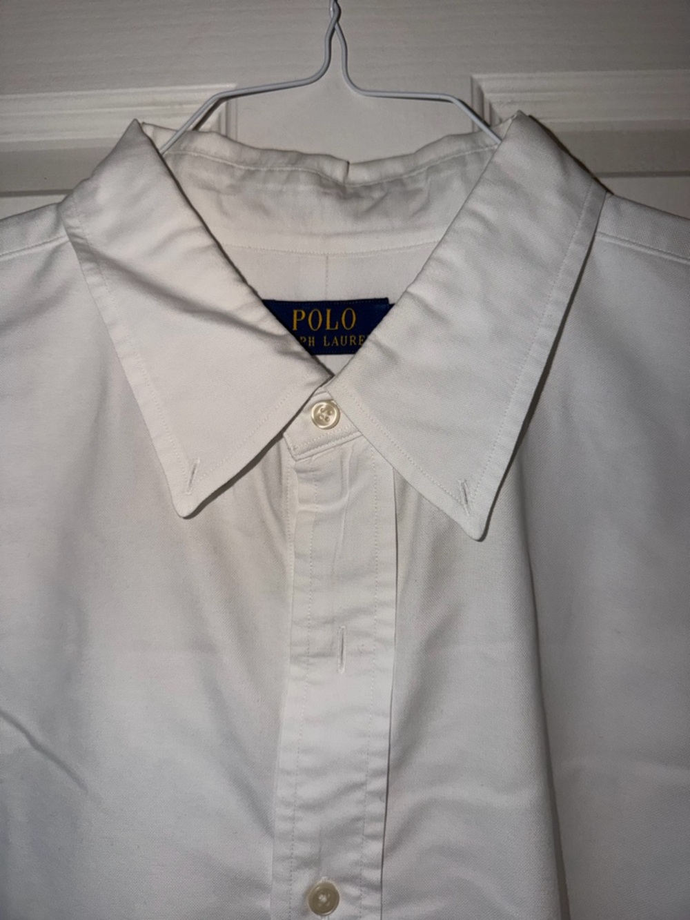 Polo by Ralph Lauren White Long-Sleeve Button-Down Shirt 2XB - Picture 2 of 5